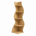 Curved Oak Corner Bookshelf 160 cm