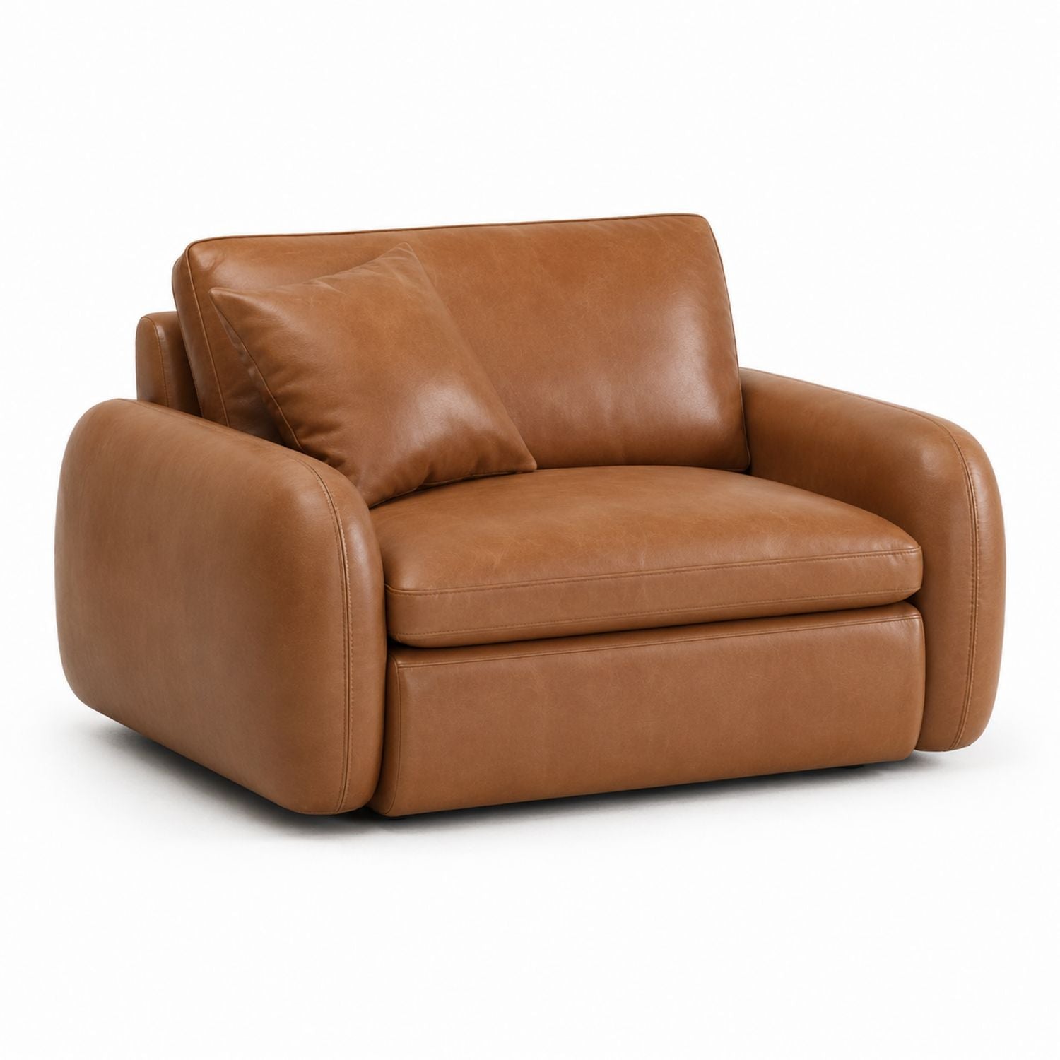 Leather Armchair Brown 100cm x 90cm x 75cm